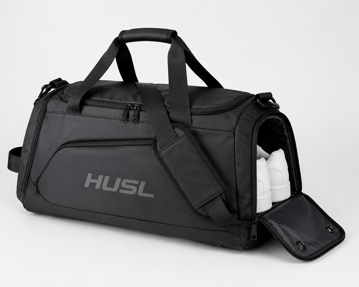 HUSL XL Hybrid Bag shoe compartment view